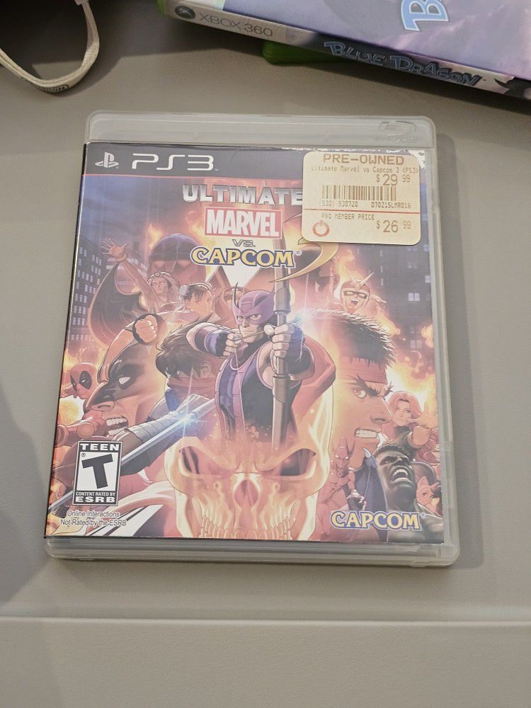 Ultimate Marvel Vs Capcom 3 Ps3 Playstation 3 Game