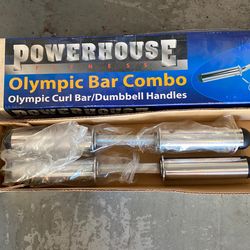PowerHouse Fitness Olympic Bar Combo