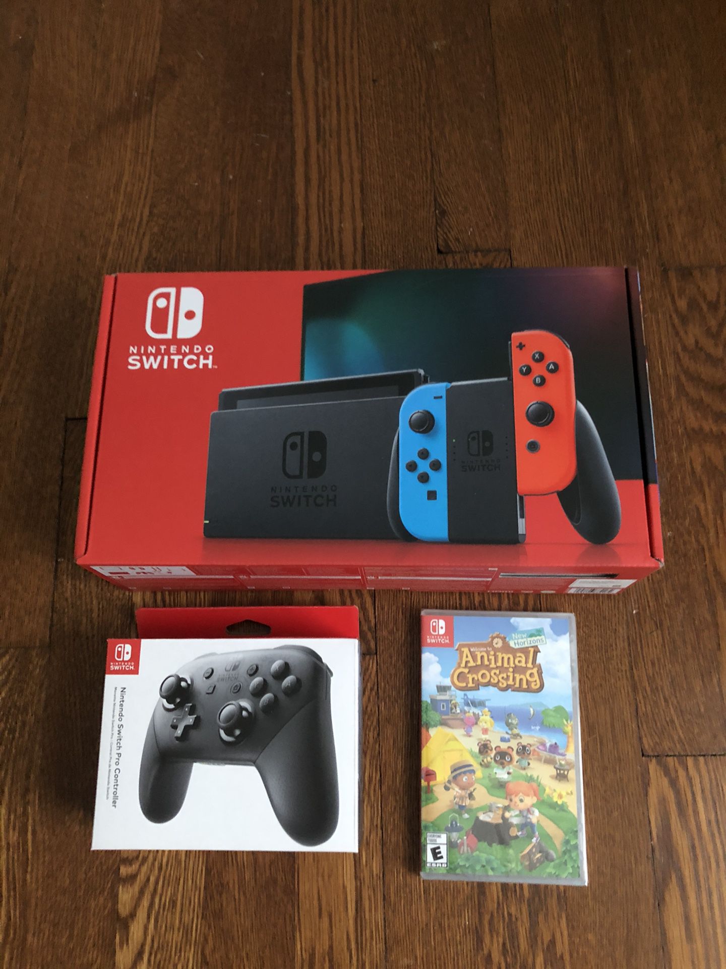 NEW Nintendo Switch, Animal Crossing, and Pro Controller Bundle