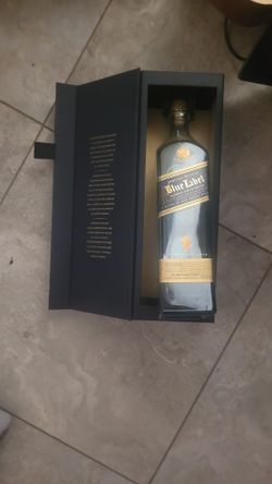 Johnny Walker Blue Collector's Bottle empty