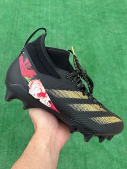 ADIDAS ADIZERO IMPACT “BLACK - FLORAL” FOOTBALL CLEATS (Size 10.5, Men’s)