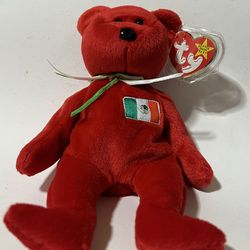 Ty Beanie Baby – Osito with Mexican Flag