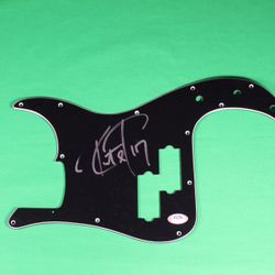 ROBERT TRUJILLO of METALLICA signed Strat Guitar Pickguard PSA DNA COA