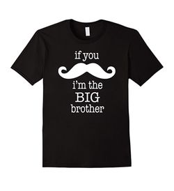 Boys Mustache Big Brother Shirt I'm the Big Brother Gift