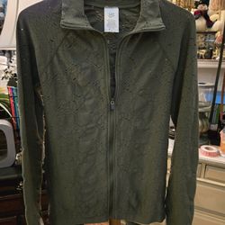 Womens Medium Soho Sport Zippered Jacket Witj Cutouts 