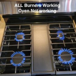 Gas Range | All Burners Working | Oven Not Working