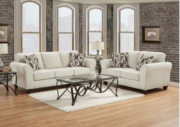 NEW BITA BLUFF, SOFA AND LOVESEAT SET AND FREE DELIVERY PAY UPON ARRIVAL