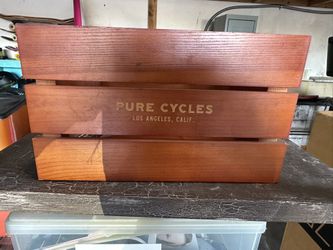 Pure Cycles Wooden Crate Bike Basket