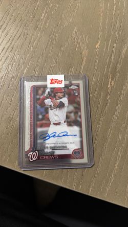 Dylan Crews signed Debut Card