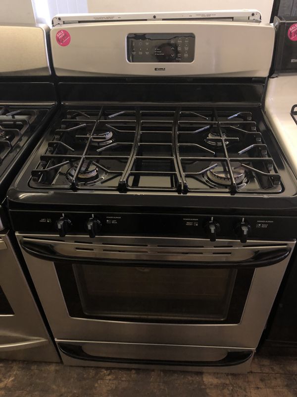 Kenmore black and stainless steel 5 burner gas stove for Sale in