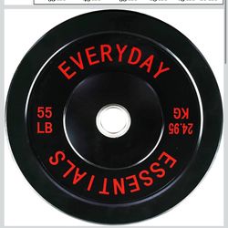 Olympic Bumper Plate Set 55LB