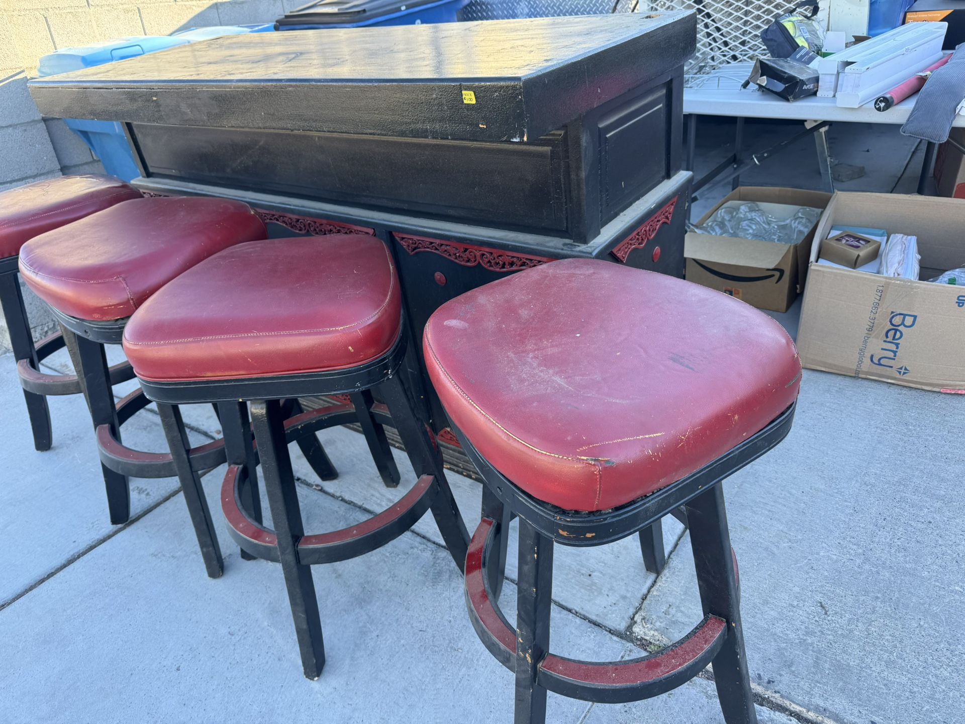 Home Bar Table And Chairs Set