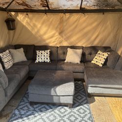 Grey Sectional Couch 