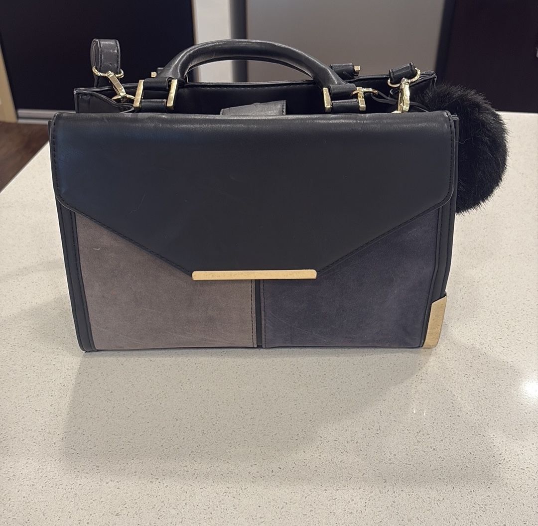 Black And Gray Handbag
