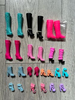Barbie doll heels shoes and boots, Price For All