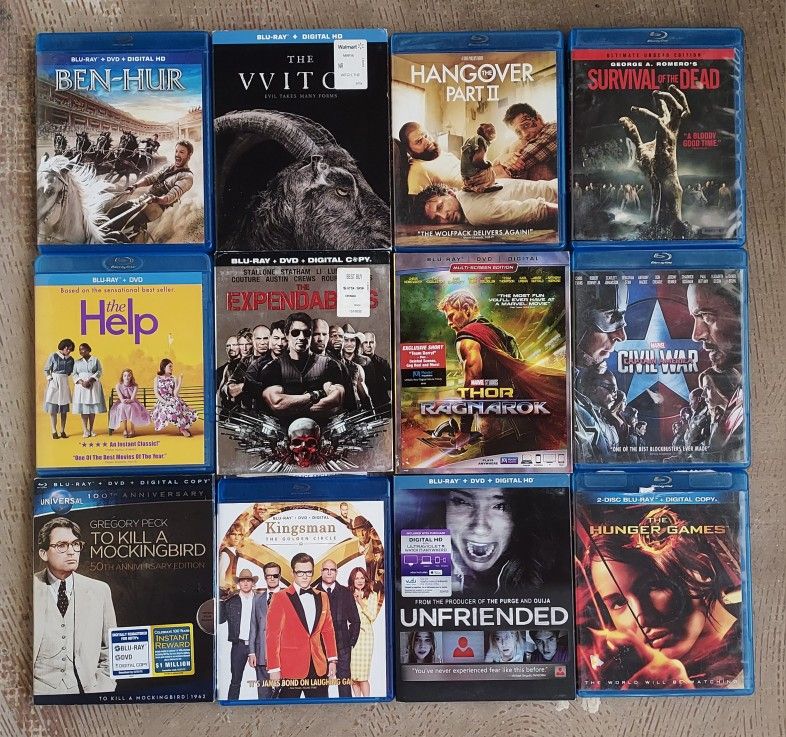 Lot Of 12 Blu-rays 