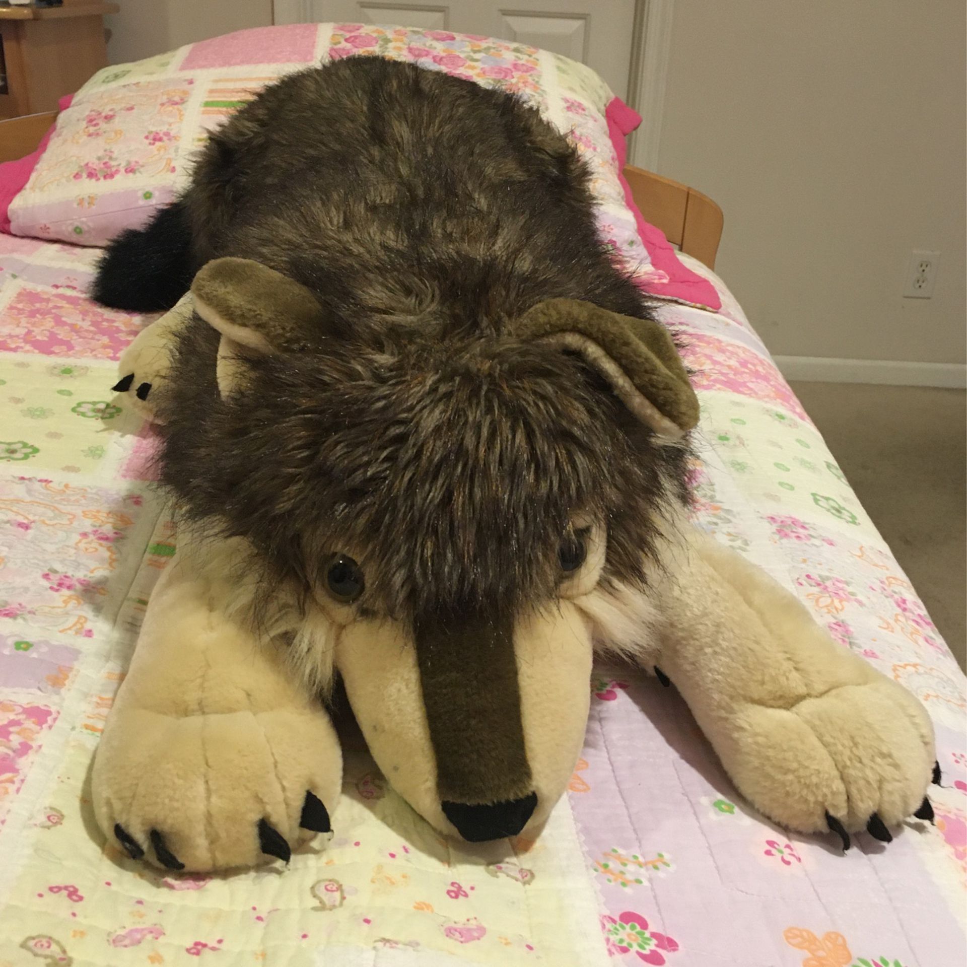 Wild Republic Giant Brown Wolf Plush