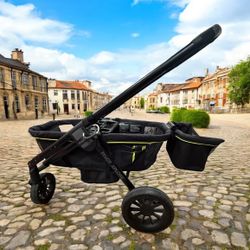 Evenflo Pivot Xplore All-Terrain Stroller Wagon (Wayfarer Black), Unisex,