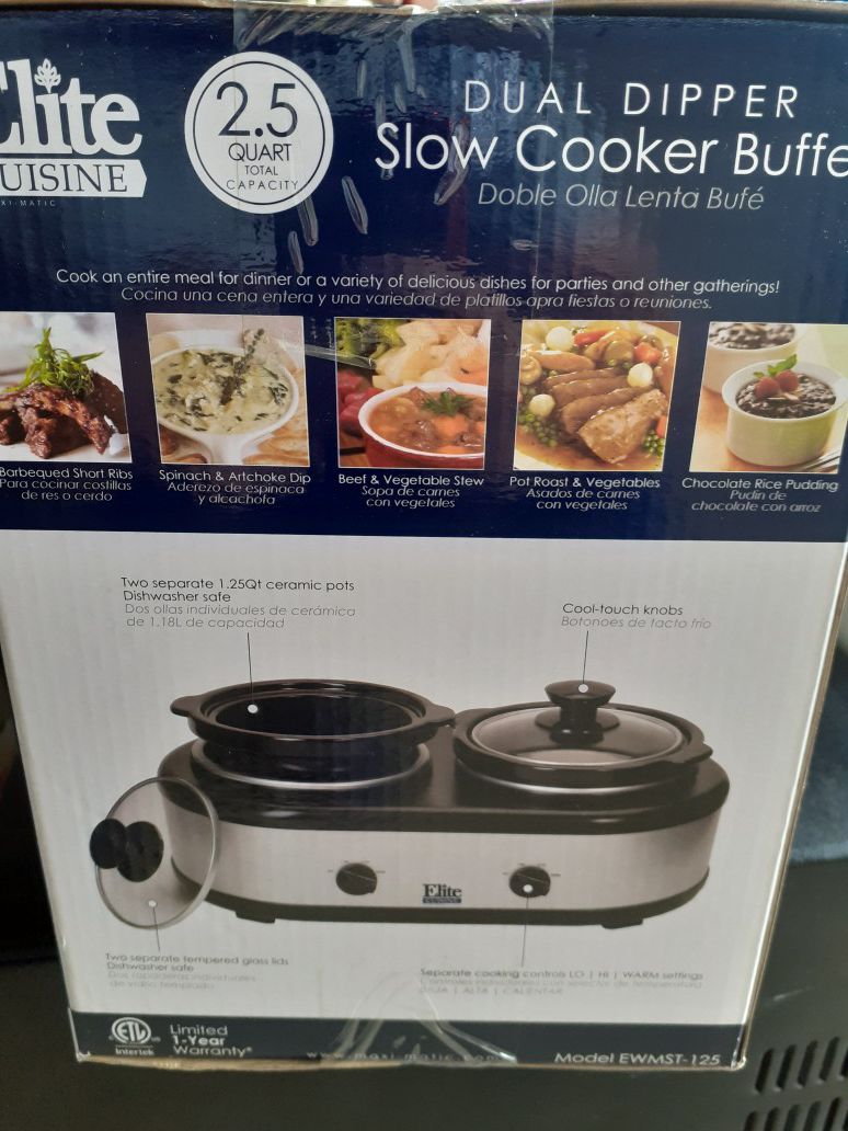 Dual slow cooker