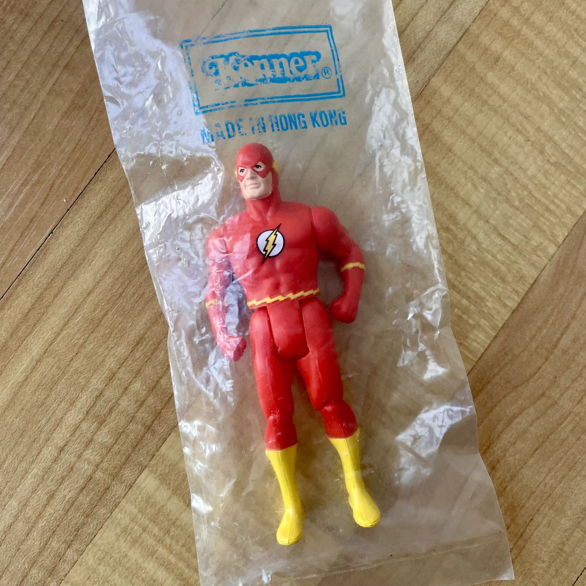 Vintage 1984 Kenner DC Super Powers The Flash Action Figure Mail-Away With Bag