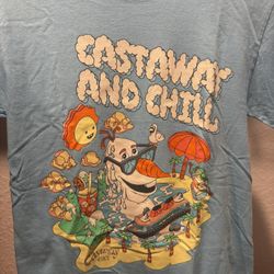  Disney Cruise Line "Castaway and Chill" t-shirt featuring Olaf from the movie Froze