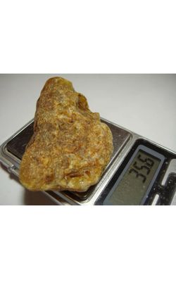 100% Natural Baltic Amber Stone 35.6g Egg Yolk Beeswax