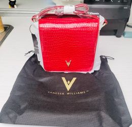 Brand New! “Vanessa Williams” Women' Croc Embossed Convertible Crossbody Bag  New Fashionable