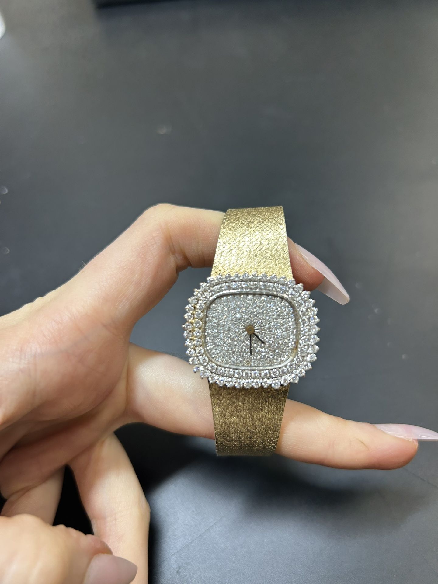 Omega Full gold diamonds factory