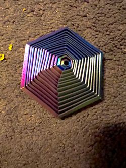 3D printed hexagon fidget