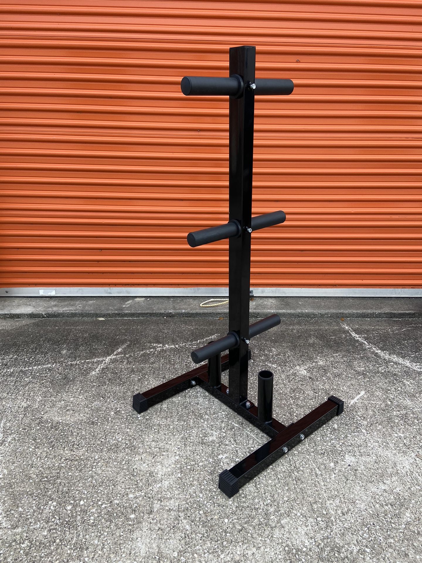 Tall Weight Plate Tree Rack