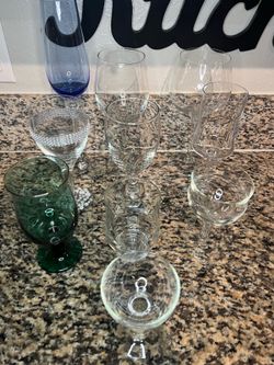 Elegant Assorted Glassware and Stemware Set