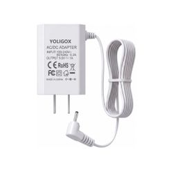 AC Power Cord Adapter Compatible with Infant Optics DXR-8 and DXR-8 PRO Camera Unit (Not for Monitor Unit- White