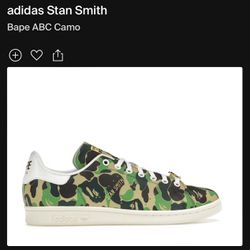adidas Stan Smith BAPE ABC Camo Size 6