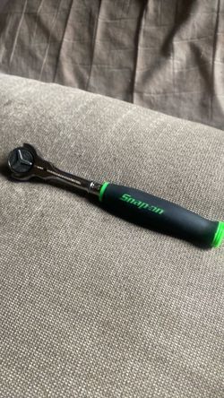 Snap On - 1/4in round head swivel ratchet - Green Comfort Grip - thnf72