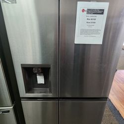 27 cu. ft. Side bv Side Smart Refrigerator w/ Craft Ice, External Ice and Water Dispenser in PrintProof Stainless Steel