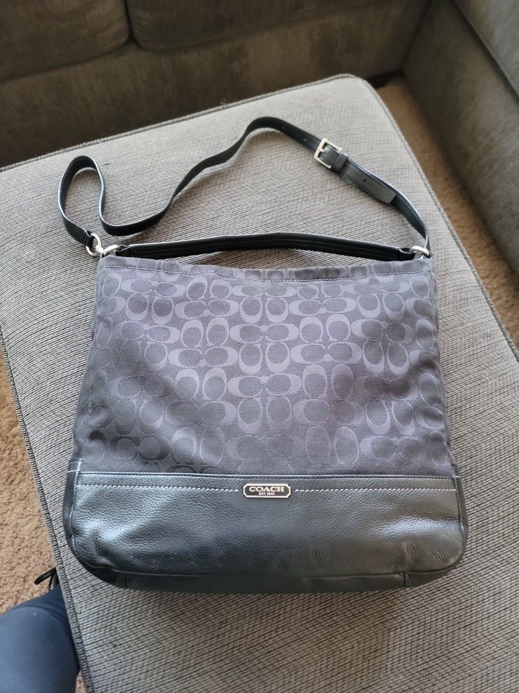 Coach  Signature Shoulder/ Crossbody Hobo Bag  (Monogram)