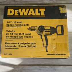 DEWALT 9 Amp 1/2 in. Spade Handle Drill Concrete Mud Mixer #7256