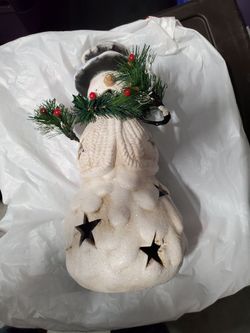 Snowman Tea Light