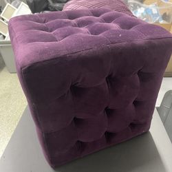 Purple mini ottoman square