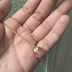 Strawberry Quartz Necklace 