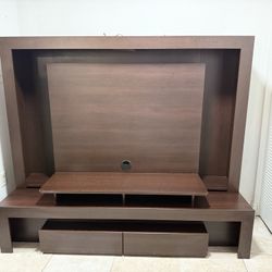 TV Stand With Light Fixtures. 