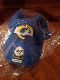 NFL LA Rams '47 Royal Clean Up Primary LA Adjustable Hat Blue New 