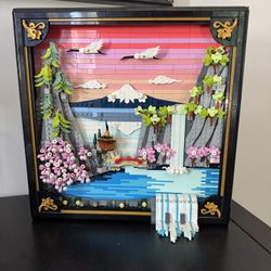 LEGO Japanese Cherry Blossom Landscape