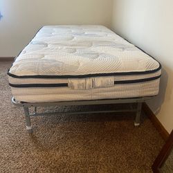 Twin Platform and Mattress - LIKE NEW