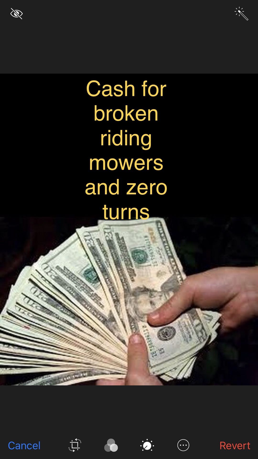 Any zero turn or riding mower