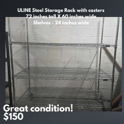 Uline Steel Shelf, 72 x 60 x 24