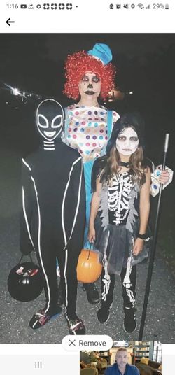 HALLOWEEN COSTUME - Killer Clown - Child MED 10-12