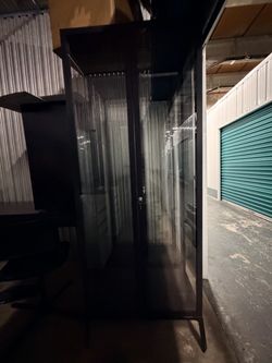 Glass door cabinet Milsbo.   Ikea