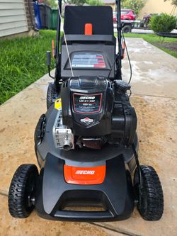 Shop ECHO
21 in. 163 cc Briggs and Stratton Gas 3-in-1 One Blade RWD Self-Propelled Walk Behind Lawn Mower