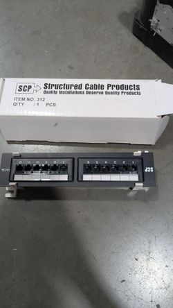 (2) SCP 312 – 12-Port Cat5e Patch Panels – $50 for Both